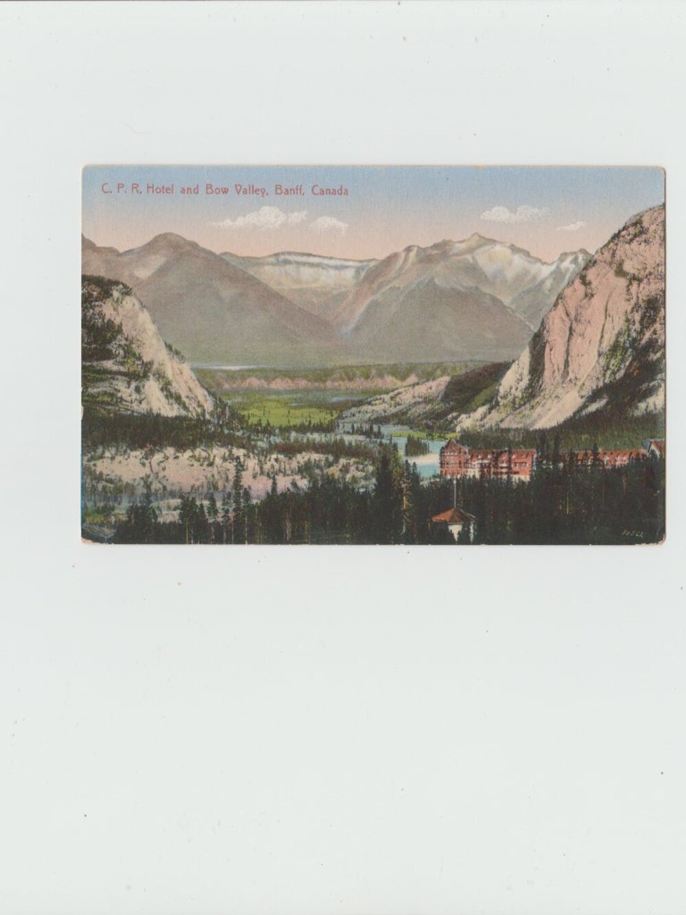 C.P.R. Motel And Bow Valley, Banff, Alberta, Canada Postcard